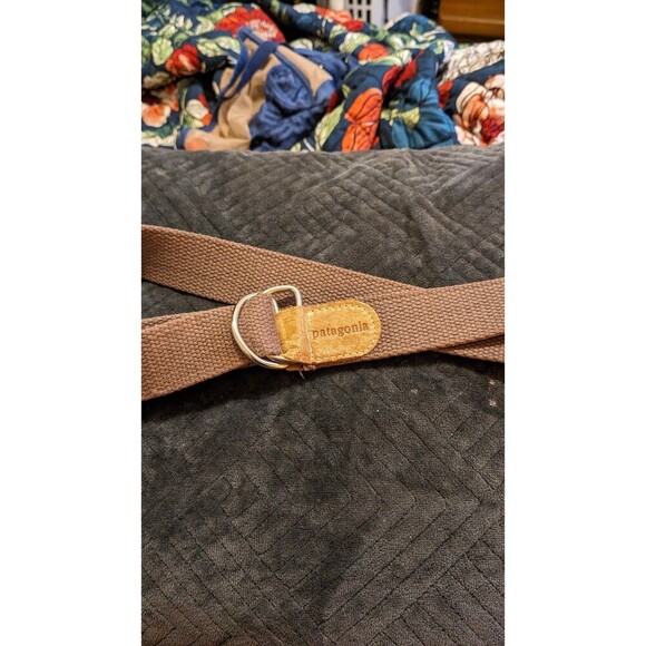 Patagonia woven fabric and leather Unisex belt size Medium/Large - Picture 1 of 6